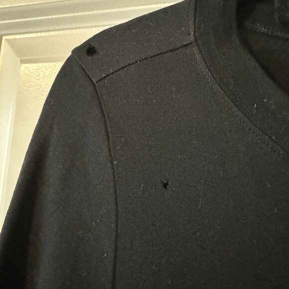 Patagonia Women's Button Down Top Cardigan 100% Wool Black Size Small - Picture 5 of 5